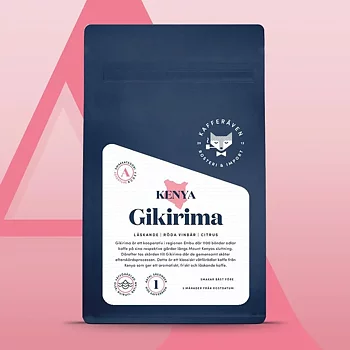 Kafferäven - Gikirima - Kenya - Ljusrostade hela kaffebönor - 250g