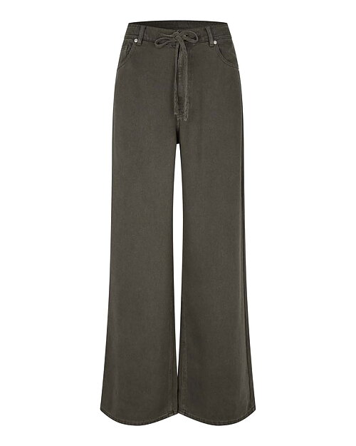 Jeans Irven vida mörk olivgrön - 5