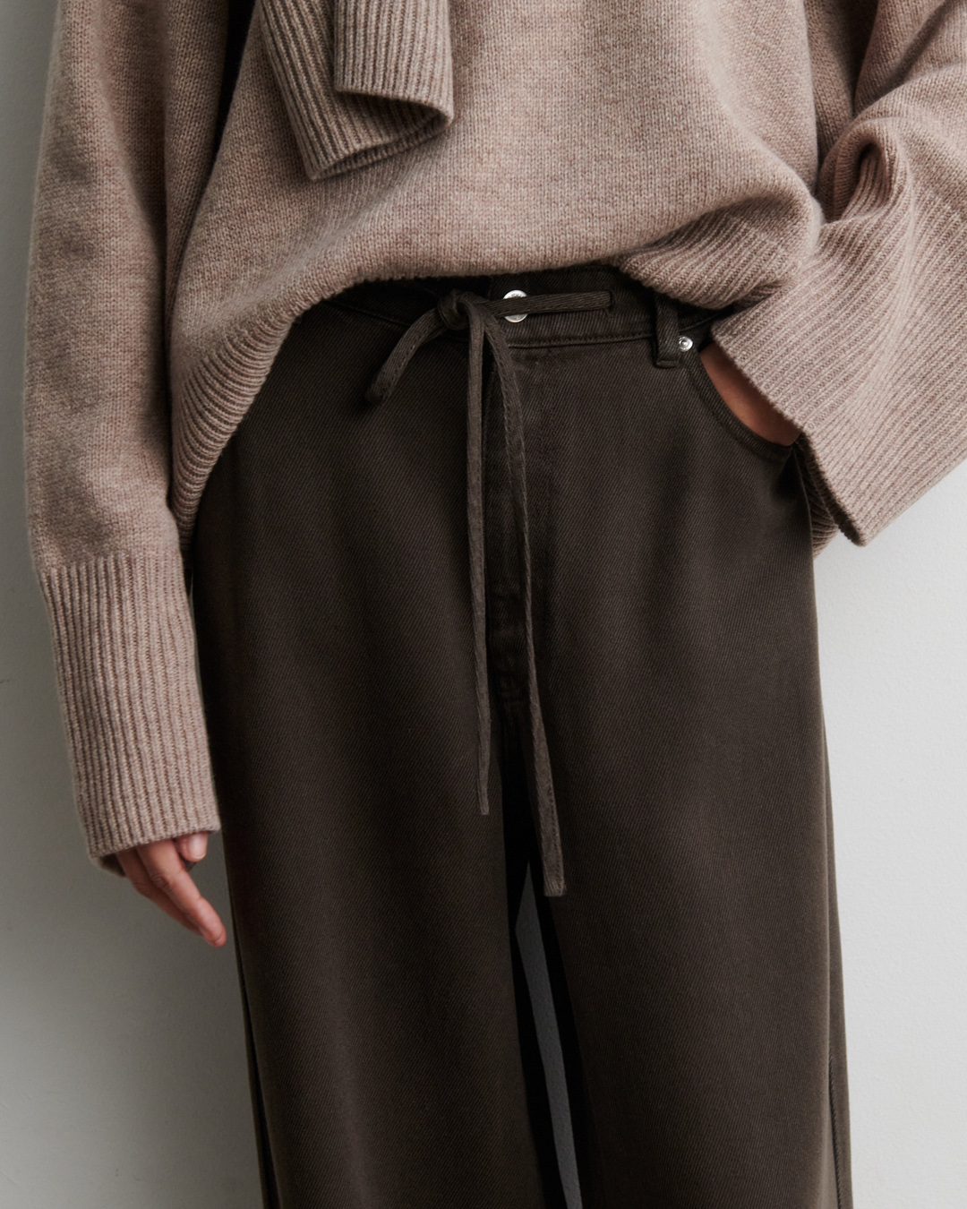 Jeans Irven vida mörk olivgrön - 4