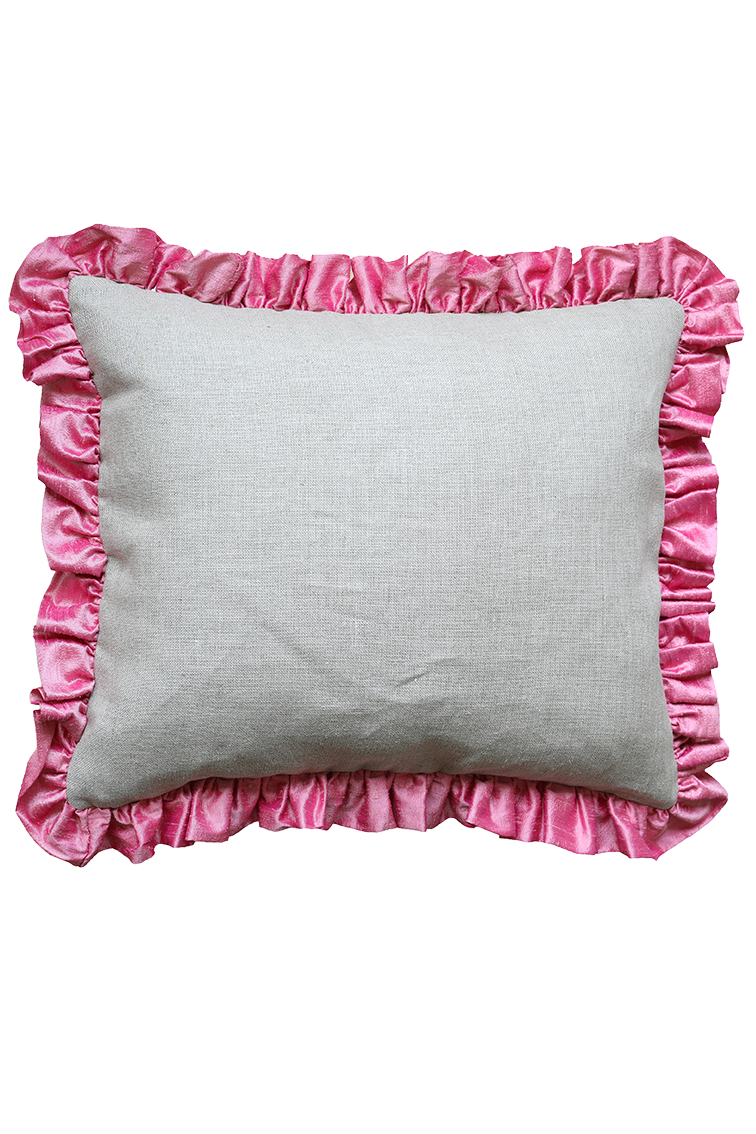 Kudde Ruffle Pink - 2