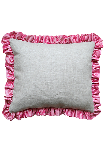 Kudde Ruffle Pink