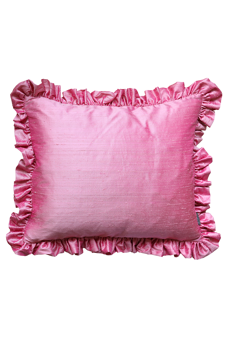 Kudde Ruffle Pink
