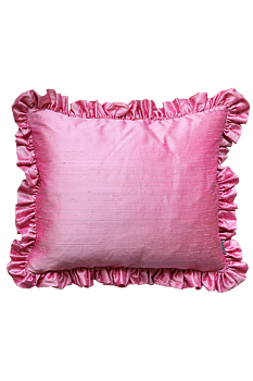 Kudde Ruffle Pink