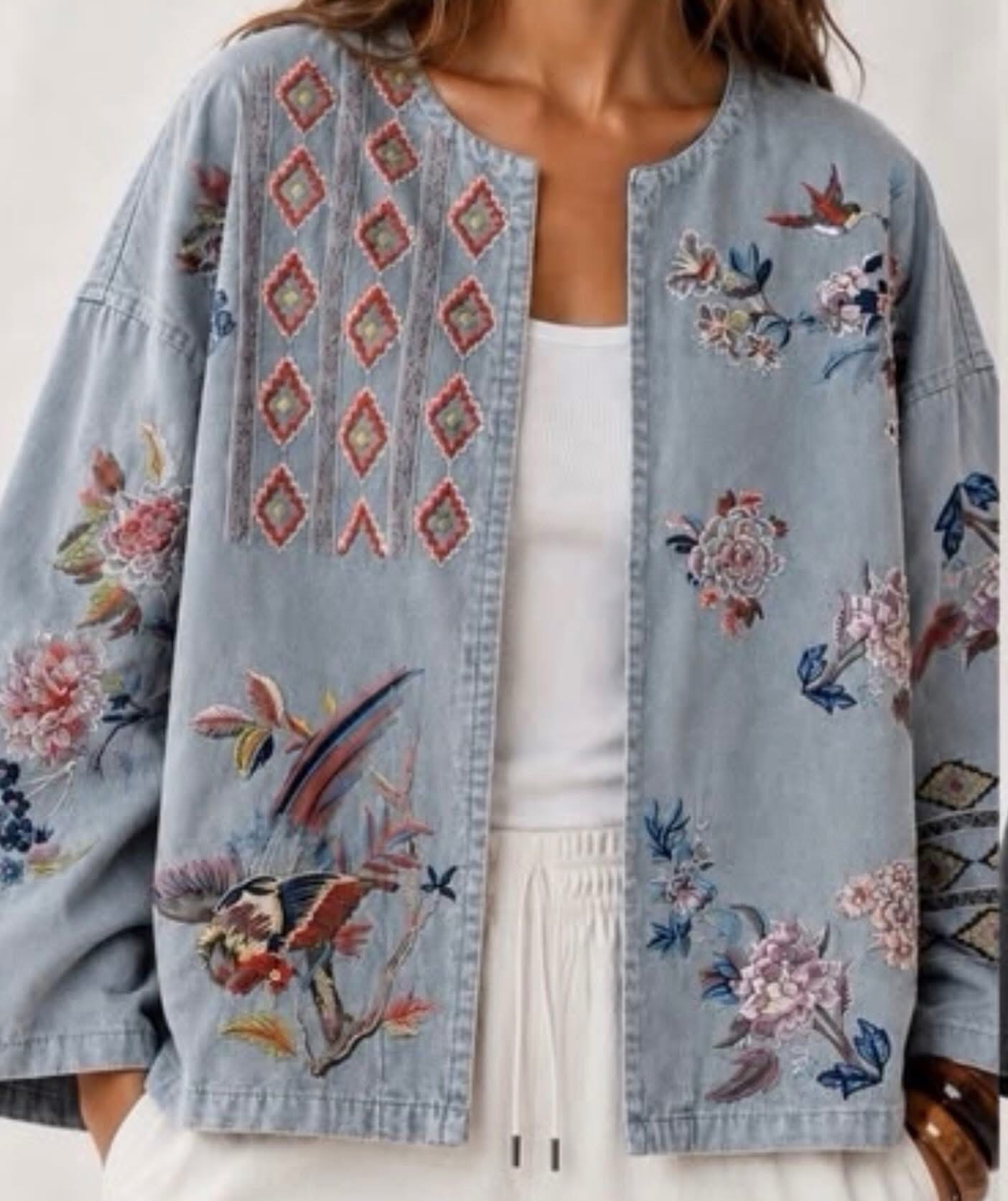 Qnus- Bohem chic denim jacka