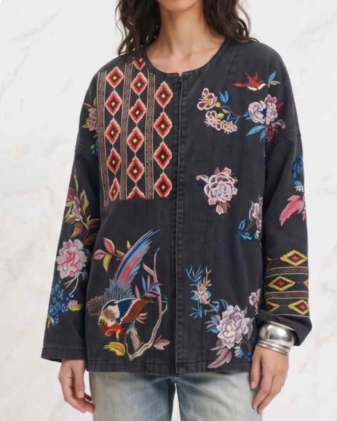 Qnus- Bohem chic denim jacka - 2