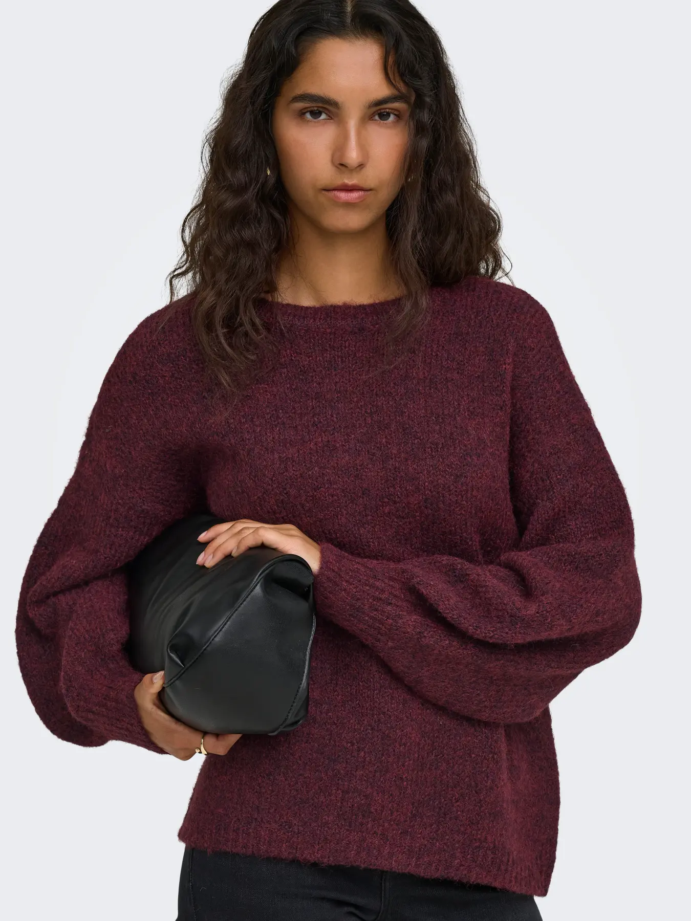 Only - Nellie Tröja Vinröd - 9