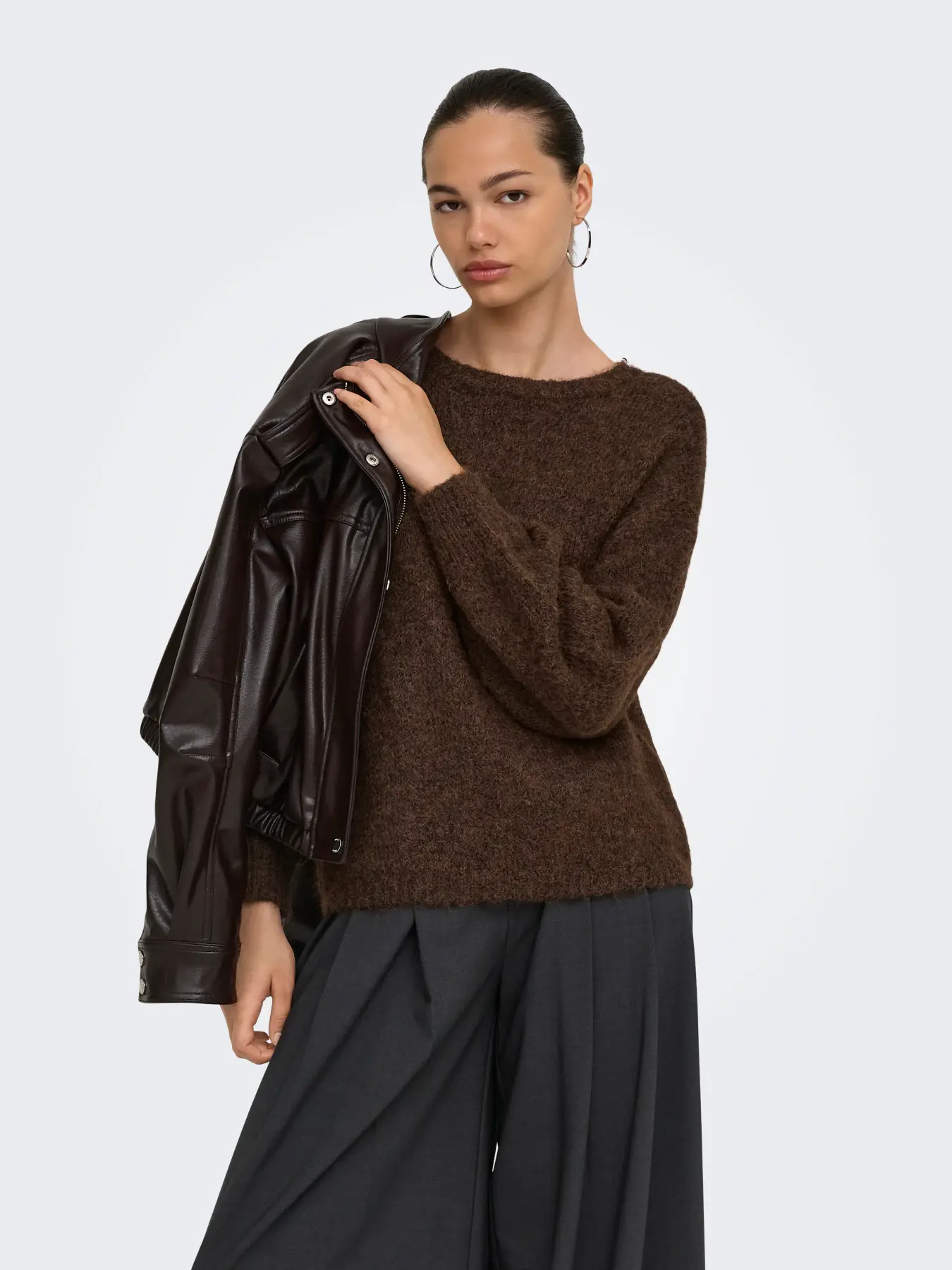 Only - Nellie Tröja Brun - 4