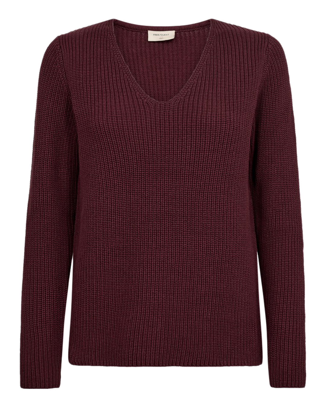 Jumper Ellis v-ringad vinröd