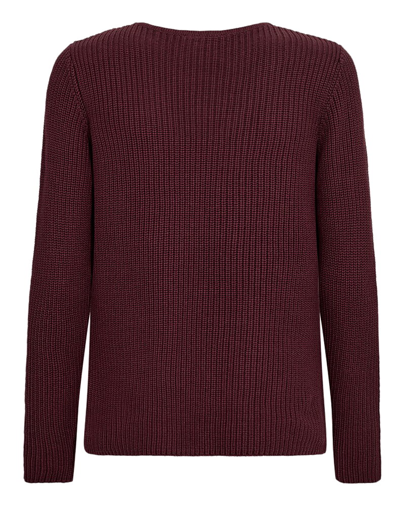 Jumper Ellis v-ringad vinröd