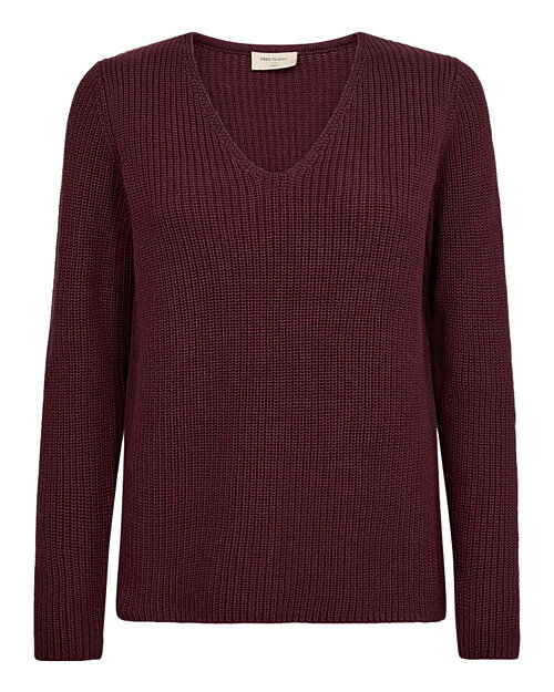 Jumper Ellis v-ringad vinröd - 3