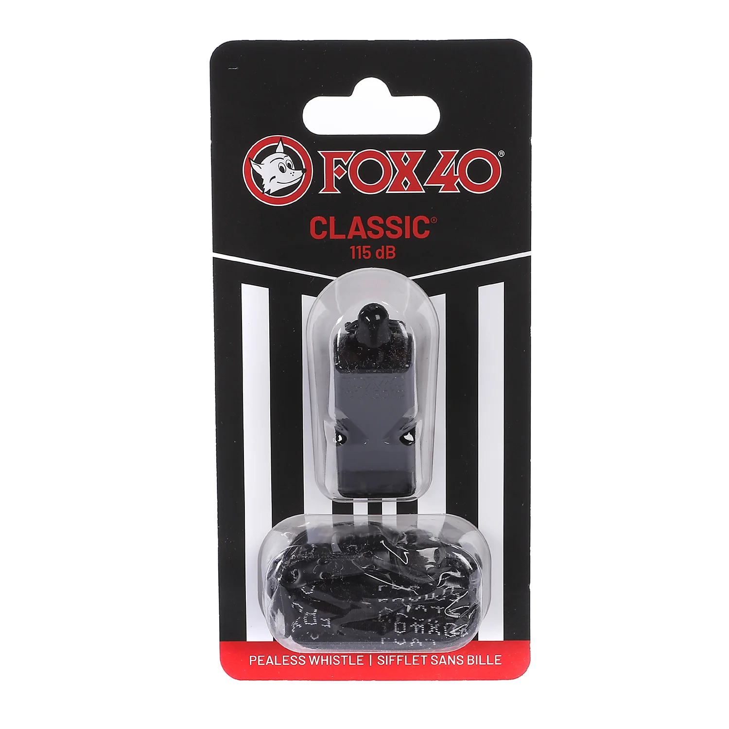 Fox40 Classic Cmg Svart Med Neck Lanyard