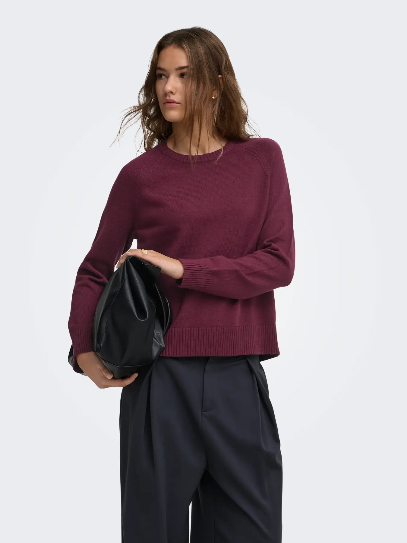 Only - Princess Tröja Vinröd - 2