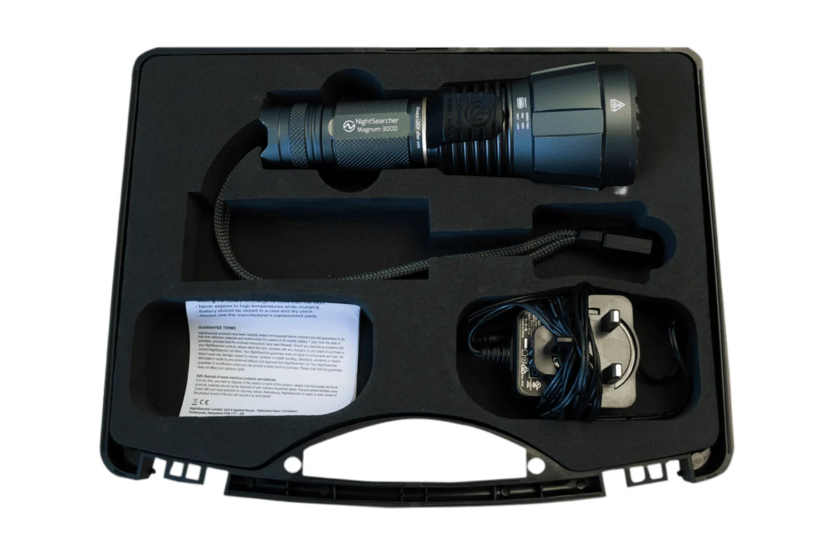 NightSearcher Ficklampa Magnum 3000LM - 3