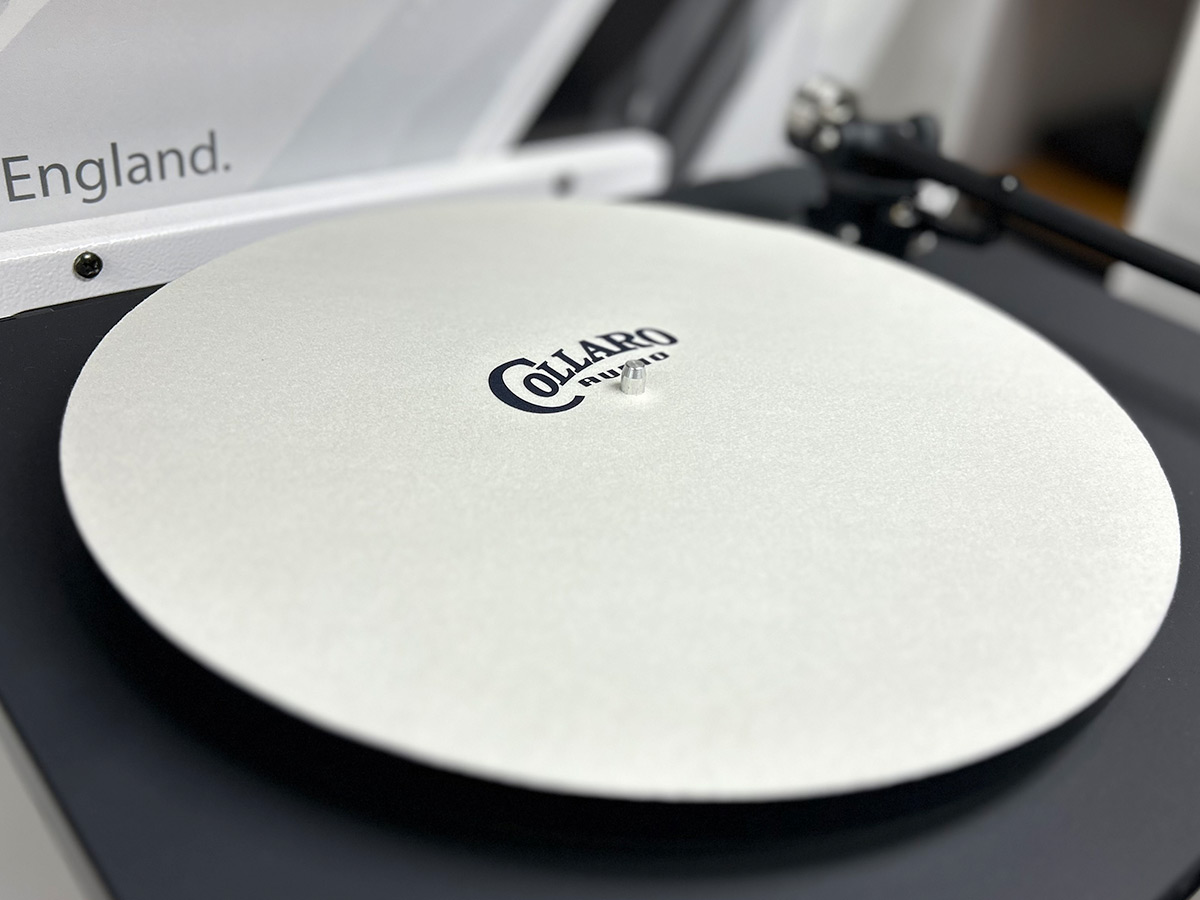 Collaro Audio - White precision cloth turntable mat - 2