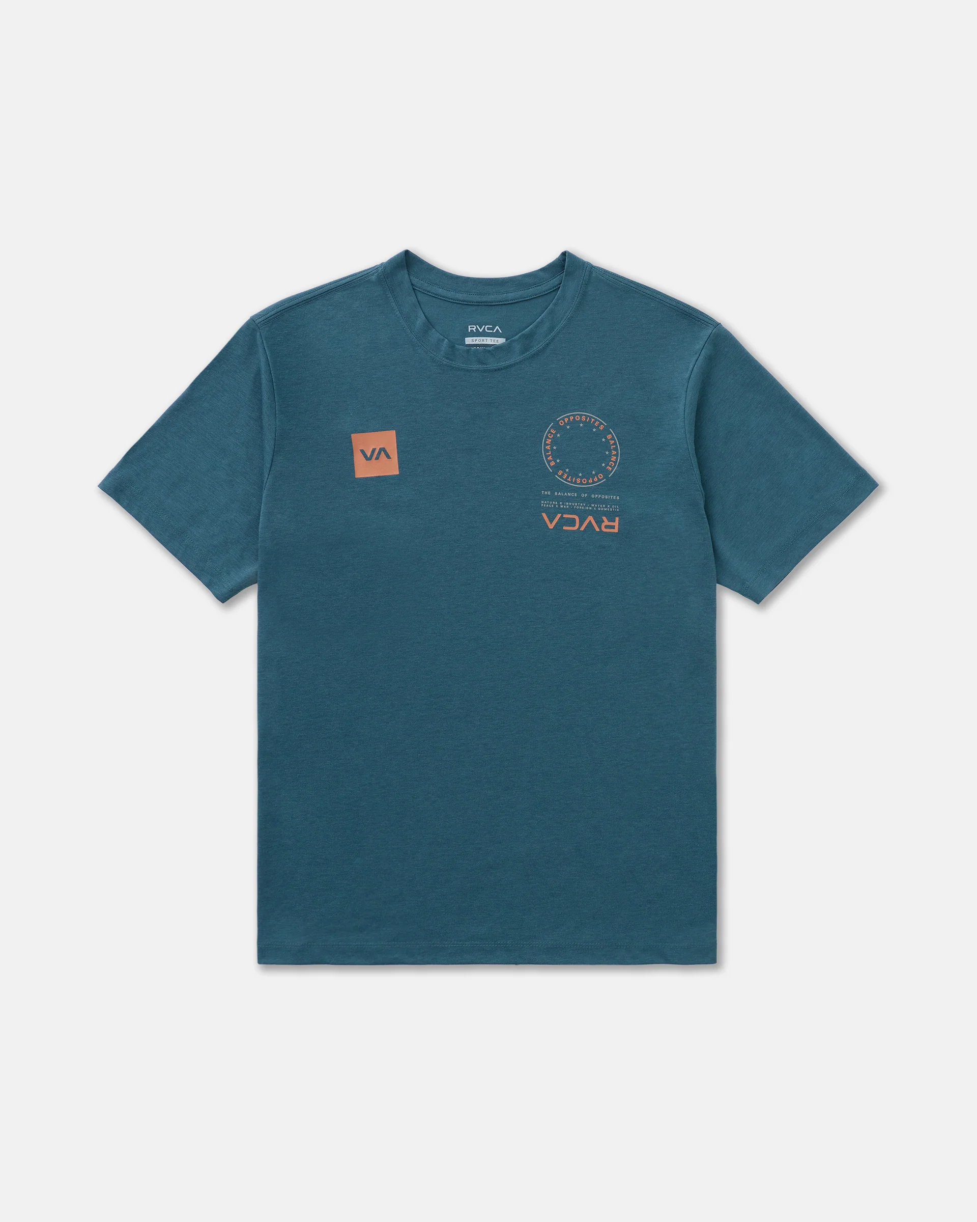 RVCA t-shirt VA marks duck blue - 5