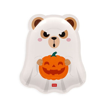 Boo Appétit - paptallerkner 8 stk., Teddy Ghost, DETTE PRODUKT HAR PLANLAGT LEVERING I BEGYNDELSEN AF OKTOBER 2026