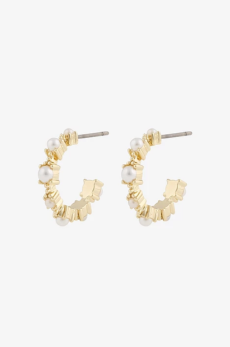 Snö Of Sweden Lucy Oval Ear Gold/White