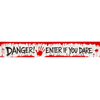 Warning tape, Halloween, decorative tape, DETTE PRODUKT HAR PLANLAGT LEVERING I BEGYNDELSEN AF OKTOBER 2026
