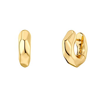 Edblad Crystalite hoops S guld