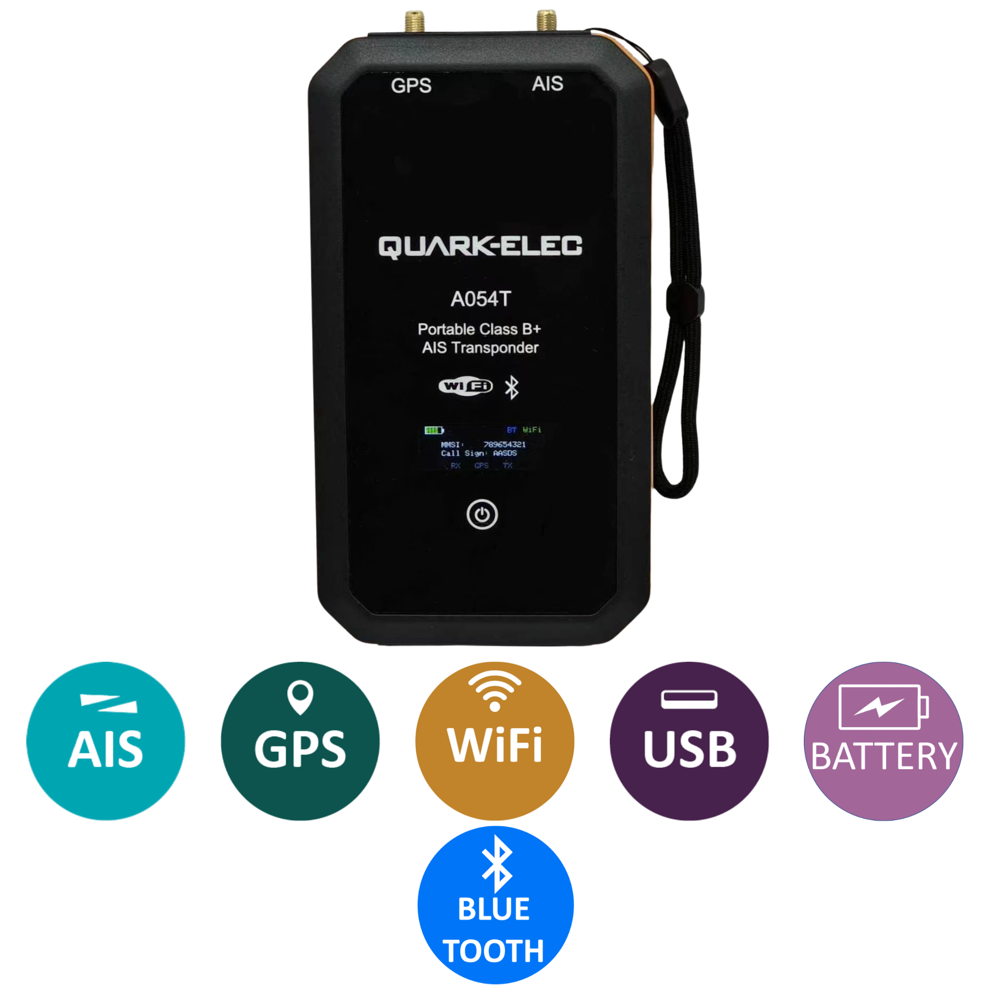 Quark-Elec A054T portabel AIS transponder - 2