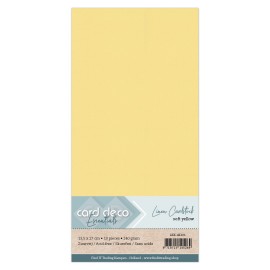 Card Deco Linen - 4K - Soft Yellow 10-p