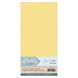 Card Deco Linen - 4K - Soft Yellow 10-p
