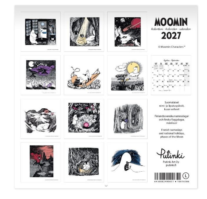 Moomin Wall Calendar 2027 (30x30 cm) - 2