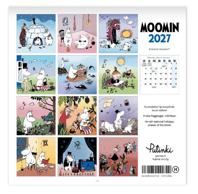 Moomin Wall Calendar 2027 (20x20 cm) - 2