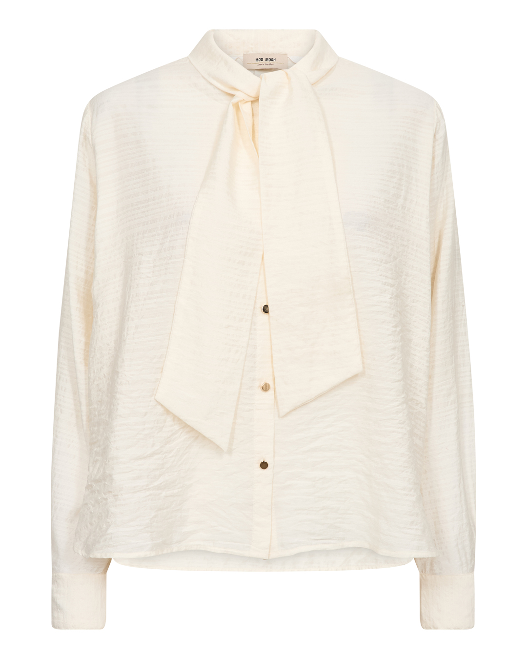 Blus Saba med knut offwhite - 3