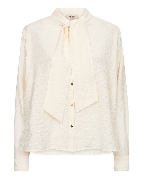 Blus Saba med knut offwhite - 3