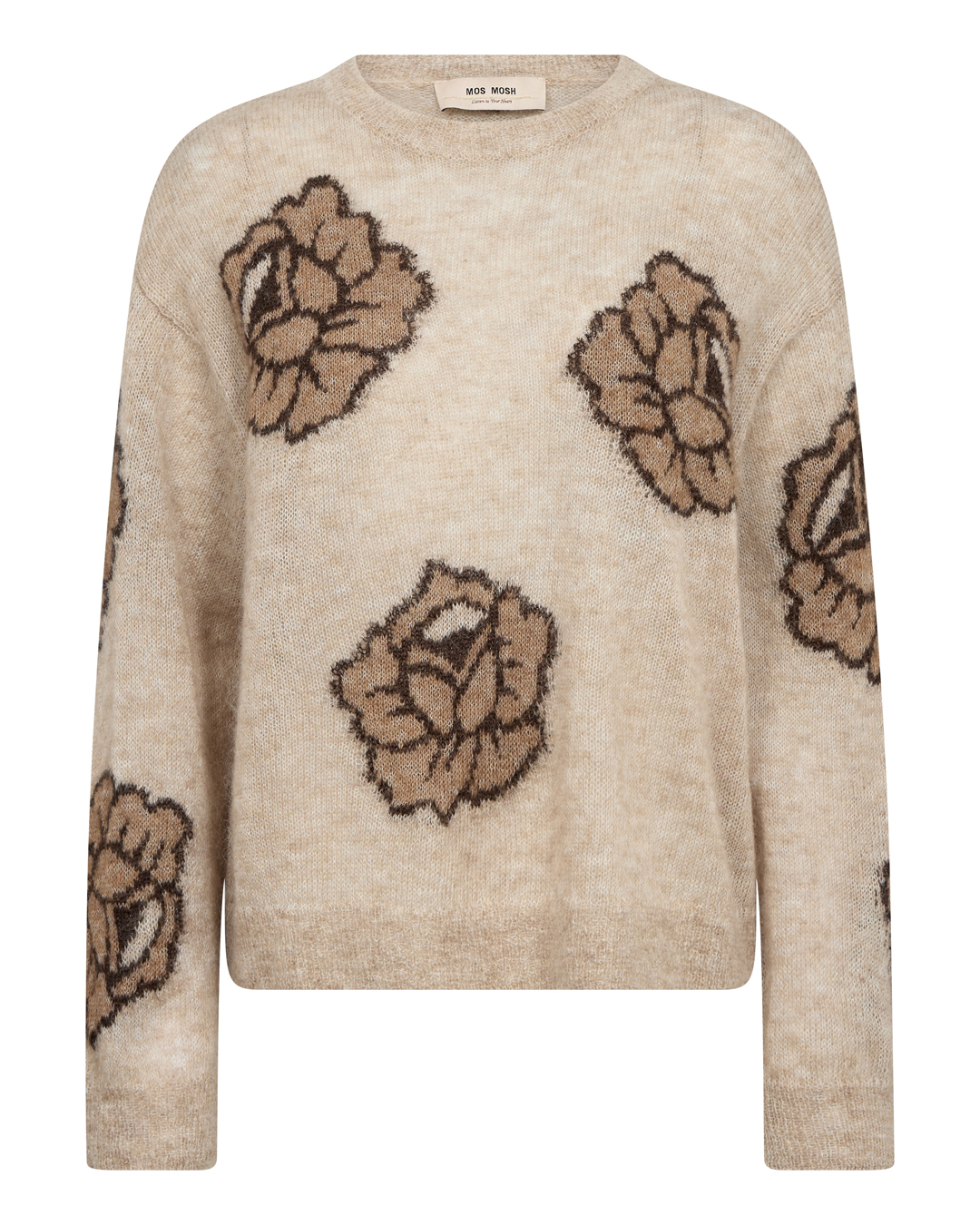 Jumper Drea Poplin blommig brun/beige - 3