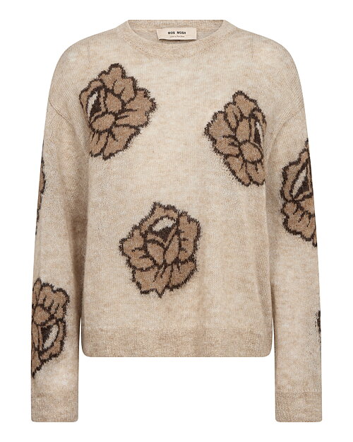 Jumper Drea Poplin blommig brun/beige - 3