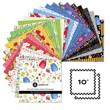 Back to School - 10" squares