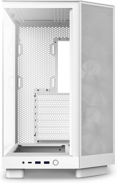 NZXT H6 Flow RGB (Vit/Transparent) - 2 År Garanti Helt Ny Oanvänd - Svart/Transparent - Original - 4
