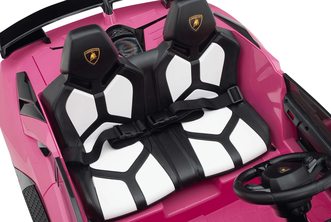 Lamborghini Aventador SVJ Drifter Barn Elbil – 2 Sits 24V Rosa - 6
