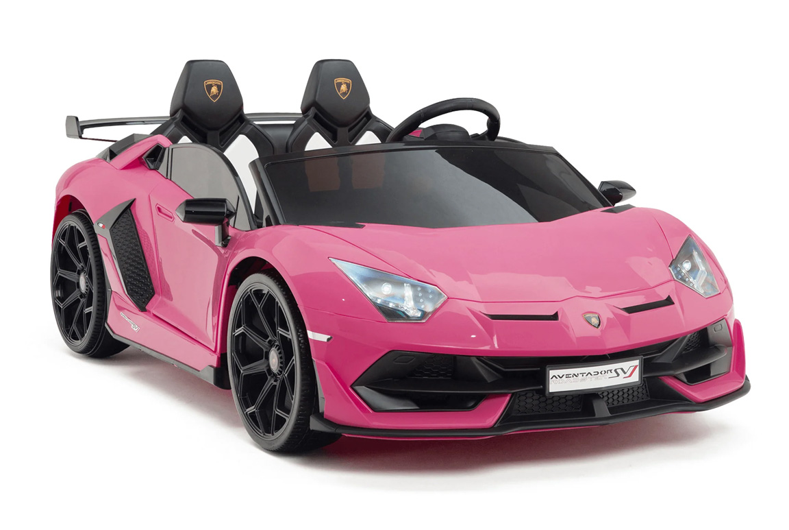Lamborghini Aventador SVJ Drifter Barn Elbil – 2 Sits 24V Rosa - 2