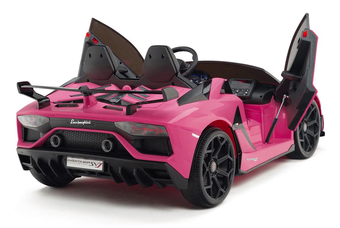 Lamborghini Aventador SVJ Drifter Barn Elbil – 2 Sits 24V Rosa - 3