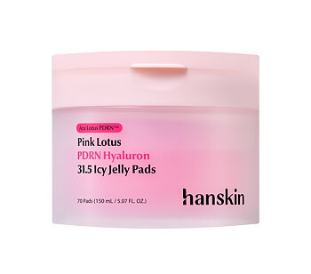 Hanskin Pink Lotus PDRN Hyaluron 31.5 Icy Jelly Pads