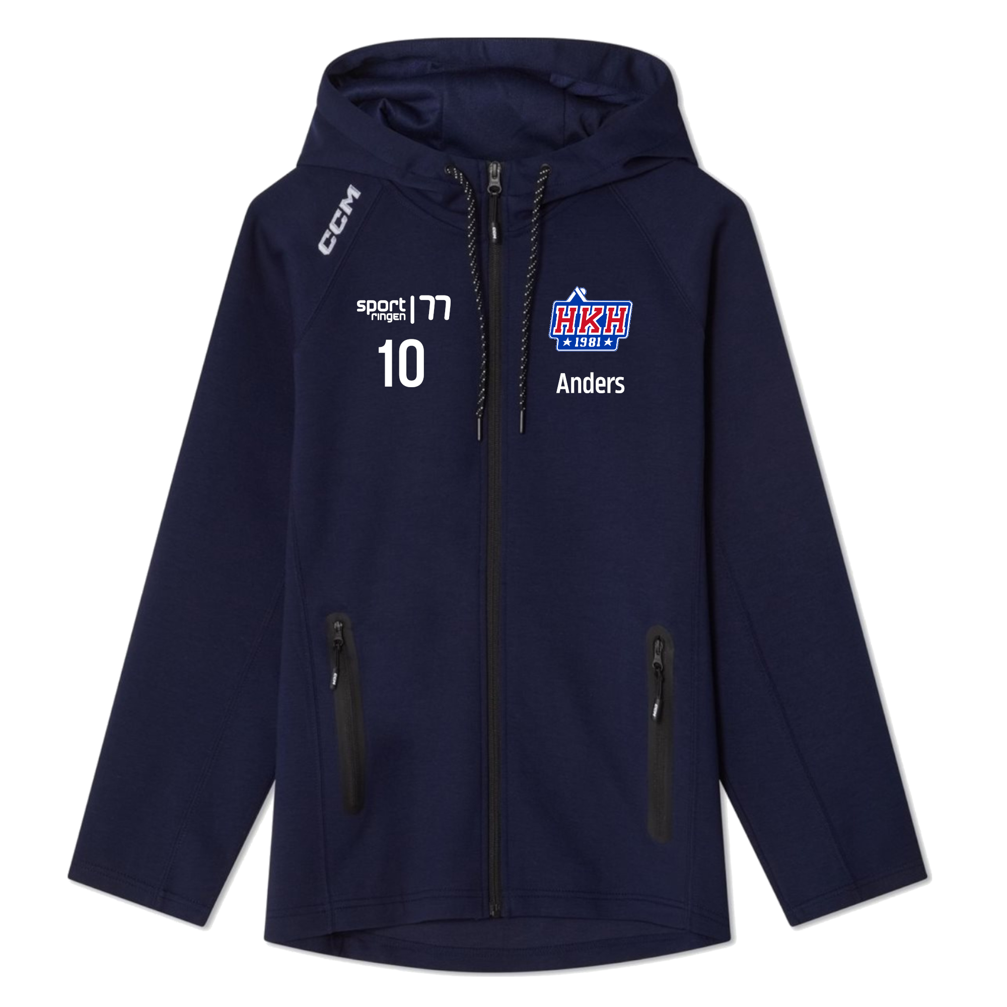 CCM Team Zip Hoodie Senior (HKH)