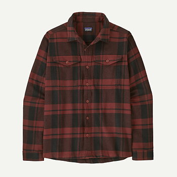 Patagonia M's Fjord Flannel Shirt - Powder: Rusty Red