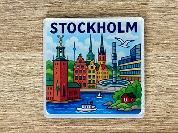 Kylskåpsmagnet - Stockholm