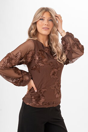 Maeve Blouse - Chocolate brown