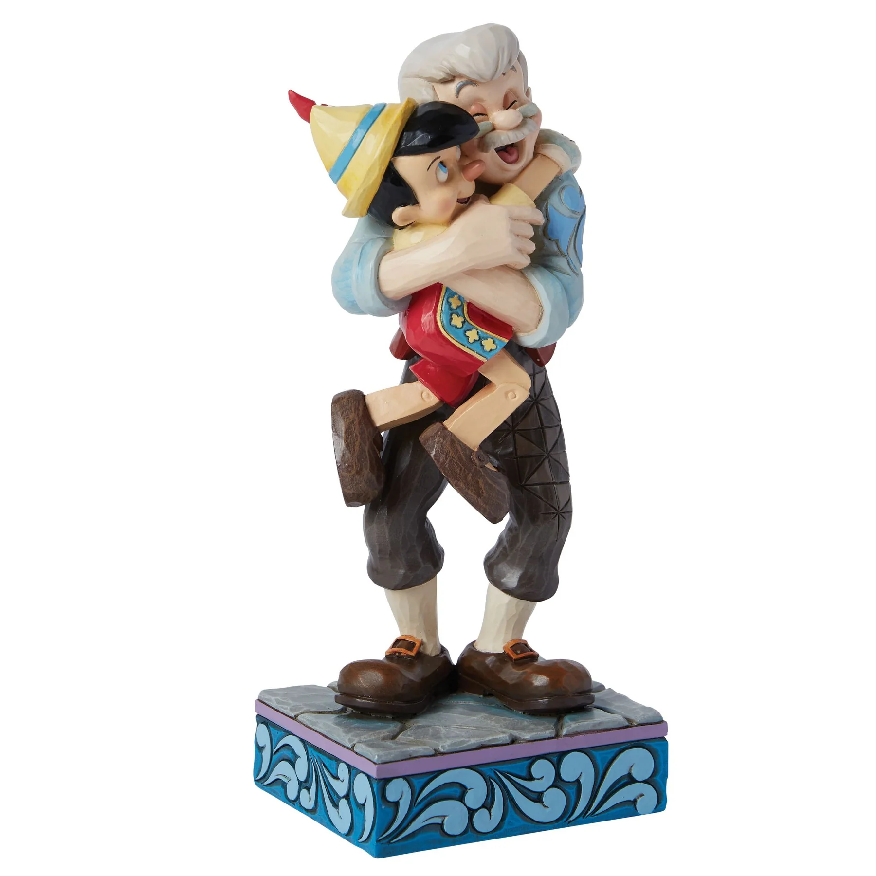 Jim Shore Disney Figurin - Geppetto & Pinocchio Hugging - 3
