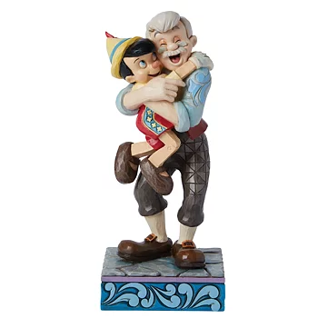 Jim Shore Disney Figurin - Geppetto & Pinocchio Hugging