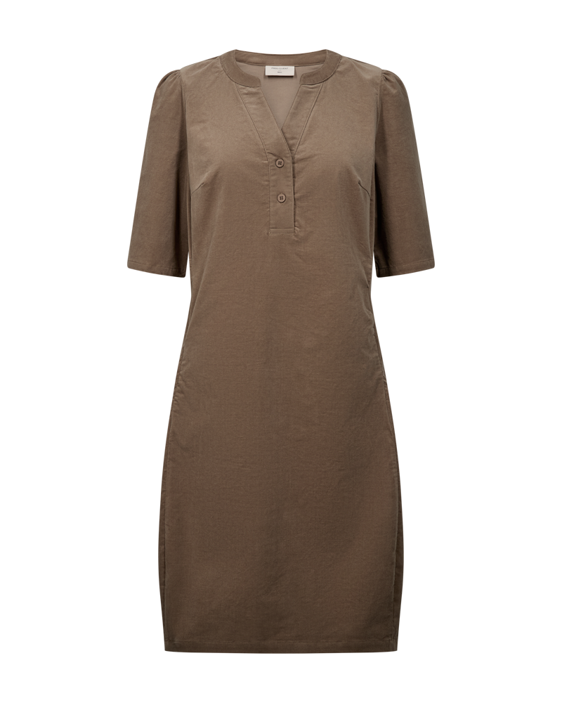 Olana dress baby cord - taupe