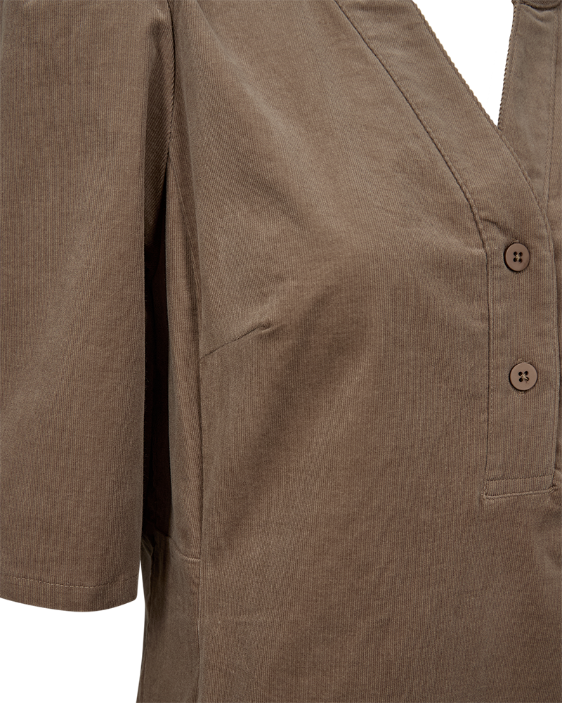 Olana dress baby cord - taupe - 3