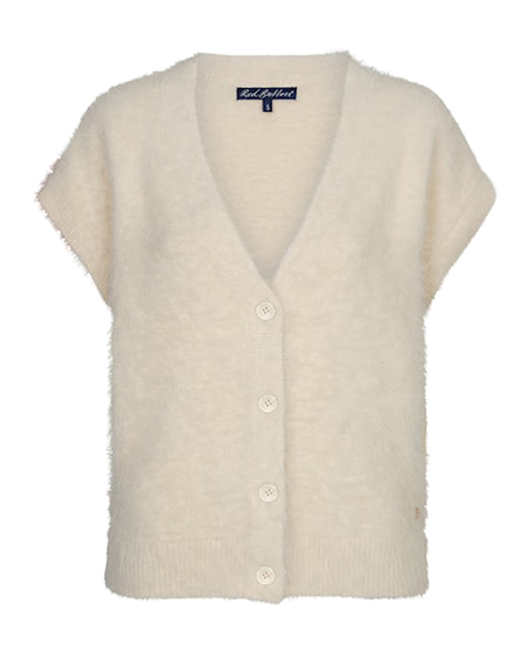 Väst fuzzy v-ringad offwhite