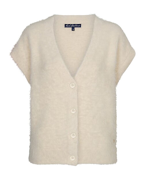 Väst fuzzy v-ringad offwhite