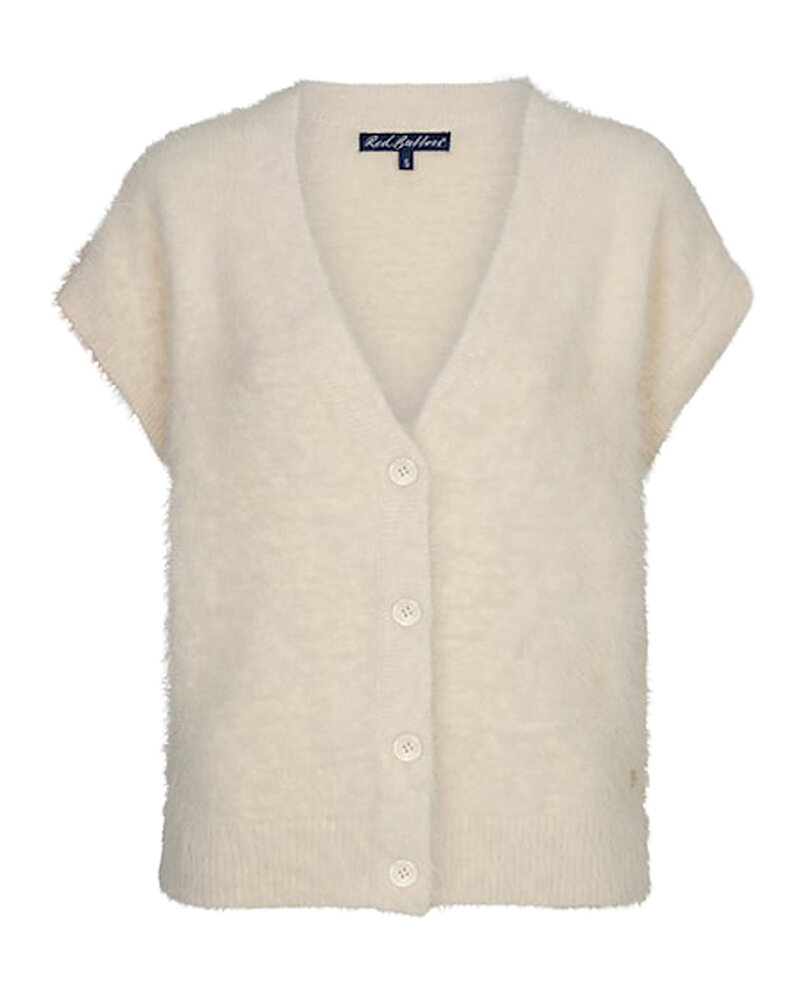 Väst fuzzy v-ringad offwhite