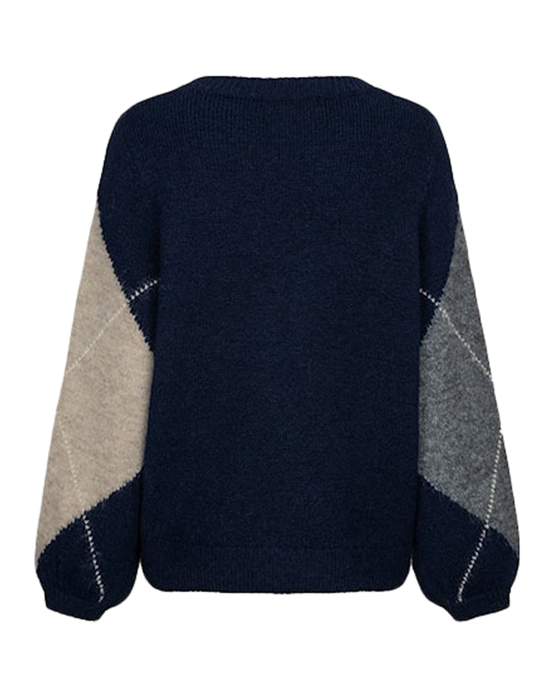 Jumper Argyle rutig grå/beige/marinblå - 3